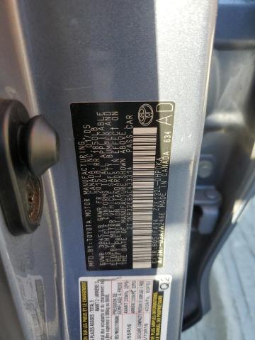 2T1KR32E85C433314 - 2005 TOYOTA COROLLA MA XR BLUE photo 14