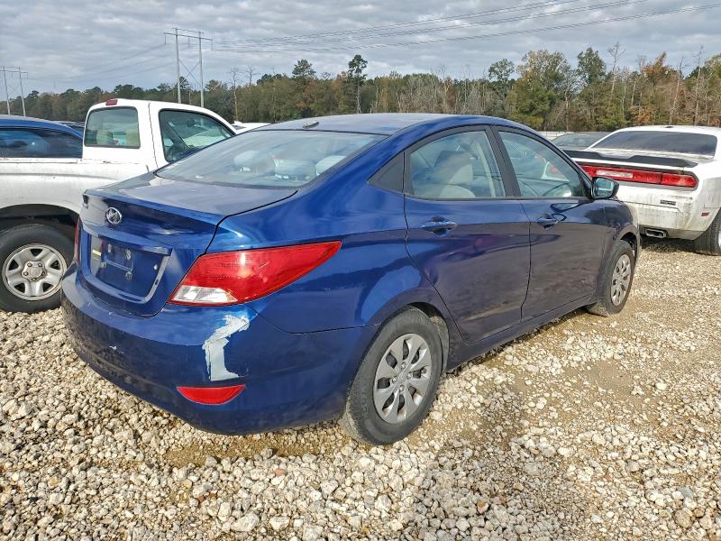 KMHCT4AE6HU168182 - 2017 HYUNDAI ACCENT SE Blau Foto 3