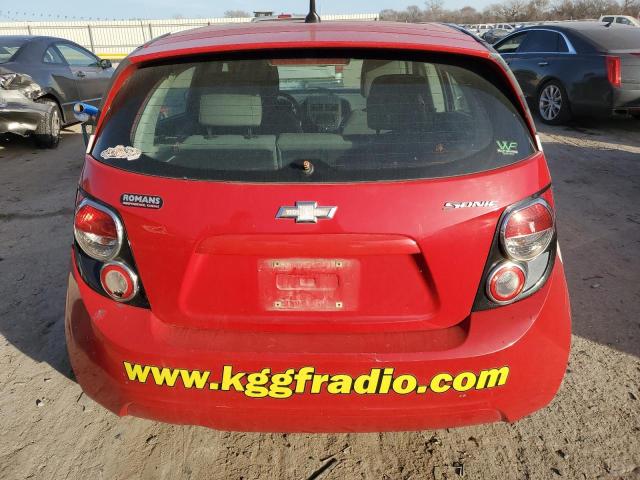 1G1JA6SH5C4135083 - 2012 CHEVROLET SONIC LS RED photo 6