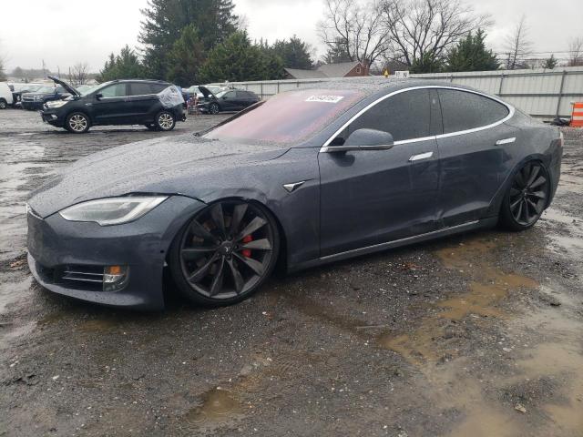 5YJSA1E46HF188687 - 2017 TESLA MODEL S GRAY photo 1