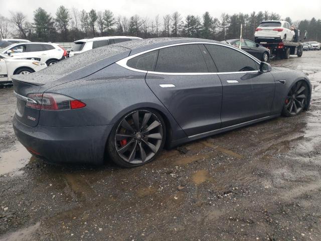 5YJSA1E46HF188687 - 2017 TESLA MODEL S GRAY photo 3