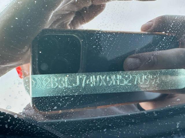 2B3LJ74WX9H527099 - 2009 DODGE CHALLENGER SRT-8 GRAY photo 10