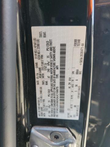 1FMCU0G93GUC19975 - 2016 FORD ESCAPE SE BLACK photo 13