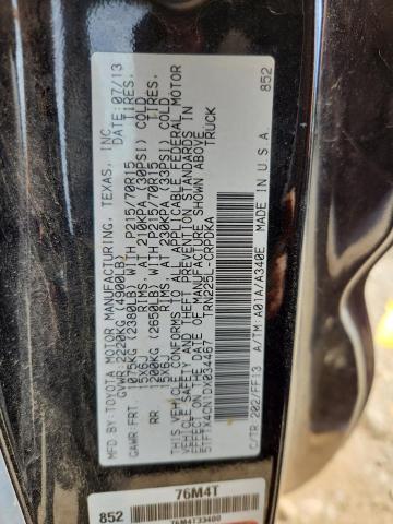 5TFTX4CN1DX034467 - 2013 TOYOTA TACOMA ACCESS CAB Negro foto 12