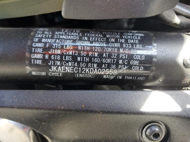 JKAENEC12KDA02558 - 2019 KAWASAKI EN650 C Grün Foto 9