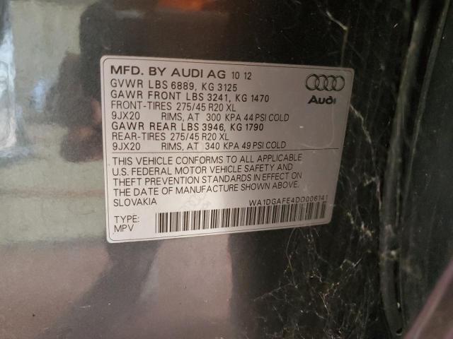 WA1DGAFE4DD006141 - 2013 AUDI Q7 PRESTIGE GRAY photo 13