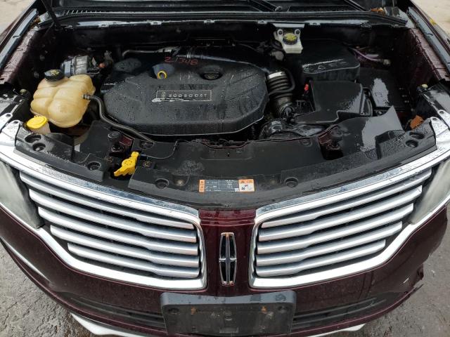 5LMCJ3D99GUJ16023 - 2016 LINCOLN MKC RESERVE BURGUNDY photo 12