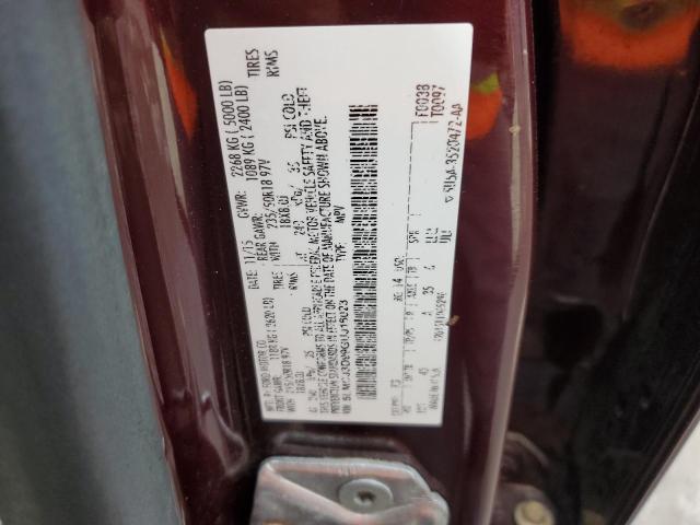 5LMCJ3D99GUJ16023 - 2016 LINCOLN MKC RESERVE BURGUNDY photo 13