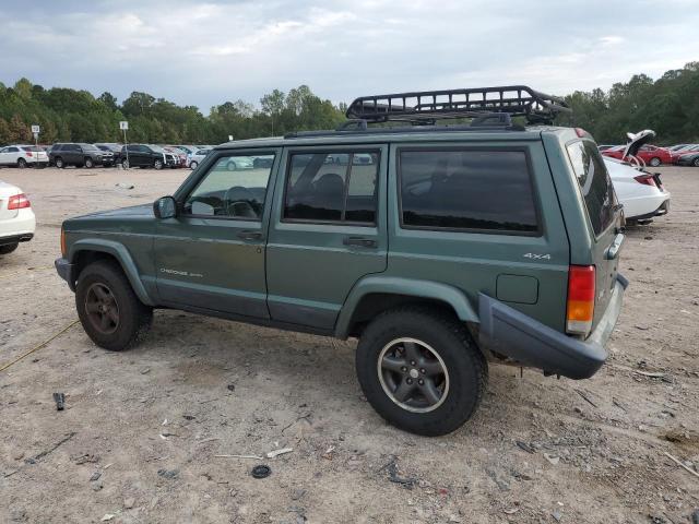 1J4FF48S3YL137654 - 2000 JEEP CHEROKEE SPORT GREEN photo 2