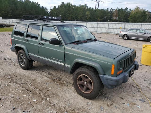 1J4FF48S3YL137654 - 2000 JEEP CHEROKEE SPORT GREEN photo 4