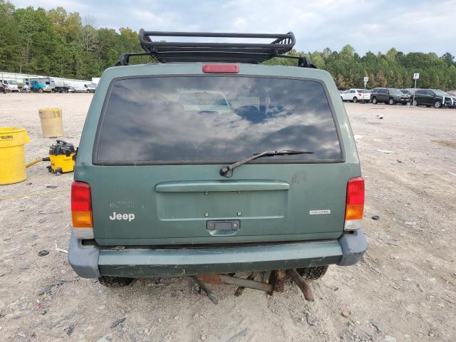 1J4FF48S3YL137654 - 2000 JEEP CHEROKEE SPORT GREEN photo 6