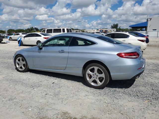 WDDWJ4KB6HF407784 - 2017 MERCEDES-BENZ C 300 4MATIC BLUE photo 2