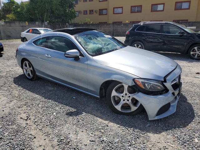 WDDWJ4KB6HF407784 - 2017 MERCEDES-BENZ C 300 4MATIC BLUE photo 4