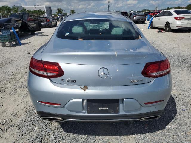 WDDWJ4KB6HF407784 - 2017 MERCEDES-BENZ C 300 4MATIC BLUE photo 6