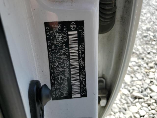 JTDKN3DU6D5550028 - 2013 TOYOTA PRIUS GRAY photo 12