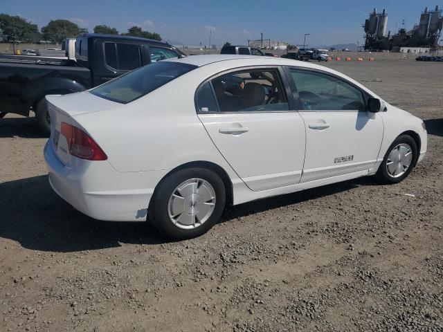 JHMFA36267S002172 - 2007 HONDA CIVIC HYBRID WHITE photo 3