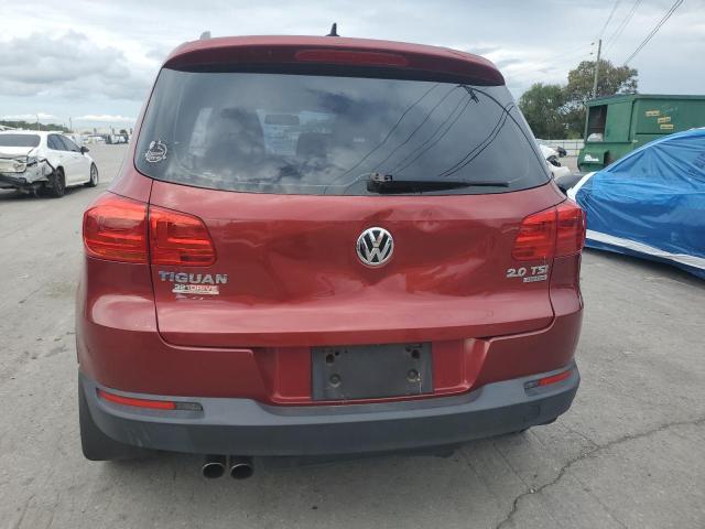 WVGBV7AX5FW081612 - 2015 VOLKSWAGEN TIGUAN S RED photo 6
