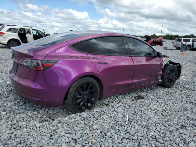 5YJ3E1EA2MF089356 - 2021 TESLA MODEL 3 紫色 照片 3