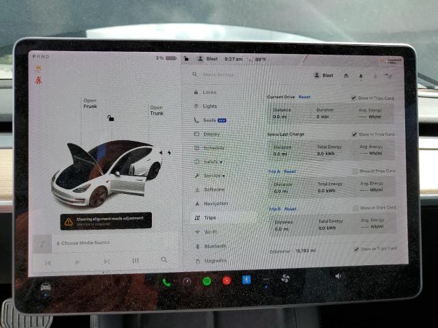 5YJ3E1EA2MF089356 - 2021 TESLA MODEL 3 紫色 照片 9