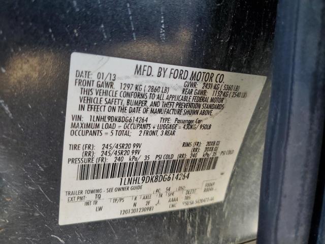 1LNHL9DK8DG614264 - 2013 LINCOLN MKS Mavi foto 12