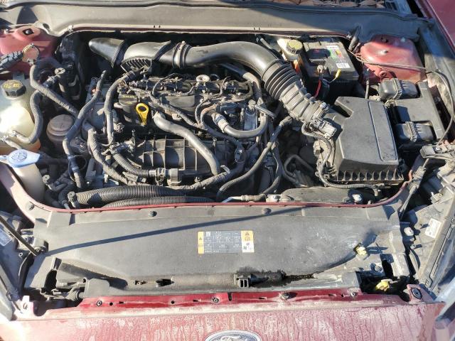 3FA6P0HRXDR160892 - 2013 FORD FUSION SE BURGUNDY photo 11