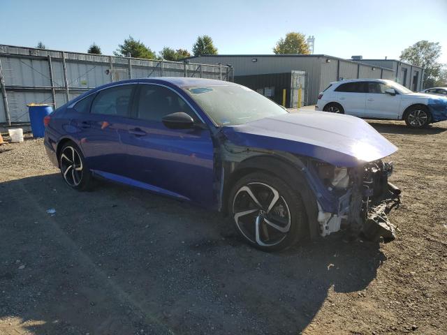 1HGCV2F33MA019218 - 2021 HONDA ACCORD SPORT BLUE photo 4