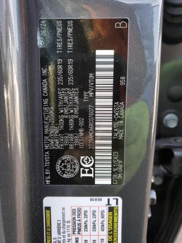 2T2BAMCA6RC076077 - 2024 LEXUS RX 350 BASE Gris foto 13