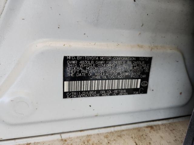 JTHBE1BL1D5018201 - 2013 LEXUS GS 350 金色 照片 12