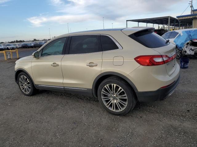 2LMTJ8LR7GBL59941 - 2016 LINCOLN MKX RESERVE Բեժ լուսանկար 2