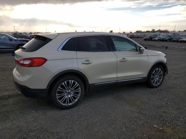 2LMTJ8LR7GBL59941 - 2016 LINCOLN MKX RESERVE Բեժ լուսանկար 3