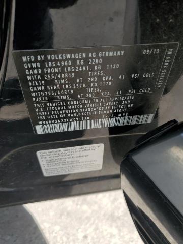 WVGBV3AX2EW031578 - 2014 VOLKSWAGEN TIGUAN S BLACK photo 13