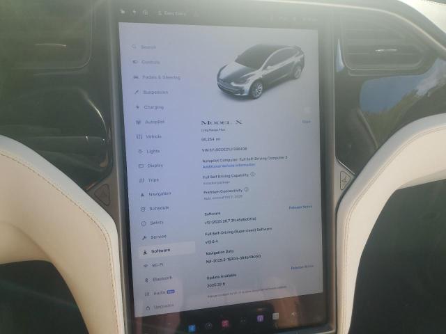 5YJXCDE21LF286406 - 2020 TESLA MODEL X GRAY photo 9