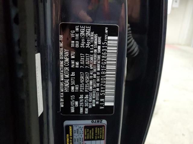 5XYZUDLB1FG286315 - 2015 HYUNDAI SANTA FE S BLUE photo 13