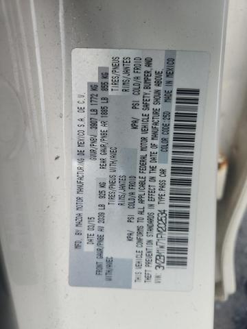 3MZBM1W71FM202534 - 2015 MAZDA 3 GRAND TOURING 白色 照片 12