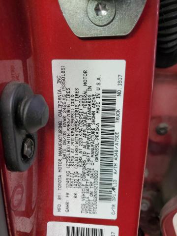 5TEJU62NX5Z103003 - 2005 TOYOTA TACOMA DOUBLE CAB PRERUNNER RED photo 12