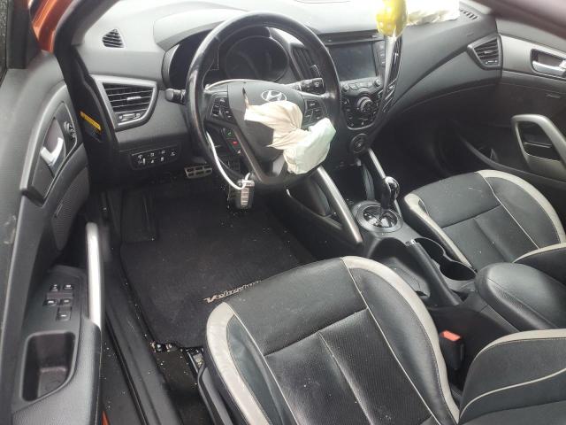 KMHTC6AE9FU236872 - 2015 HYUNDAI VELOSTER TURBO ნარინჯისფერი ფოტო 8