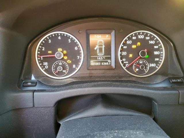 WVGBV7AX5CW592684 - 2012 VOLKSWAGEN TIGUAN S GRAY photo 9