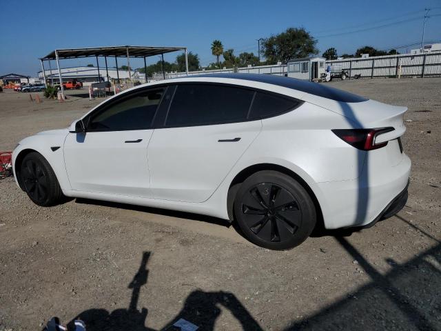 5YJ3E1EA7RF861325 - 2024 TESLA MODEL 3 WHITE photo 2