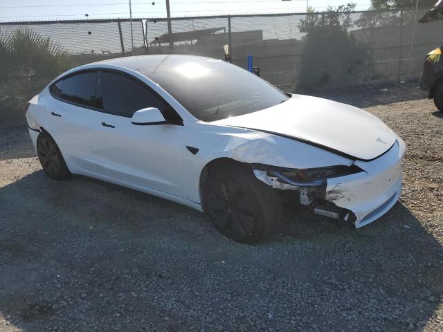 5YJ3E1EA7RF861325 - 2024 TESLA MODEL 3 WHITE photo 4