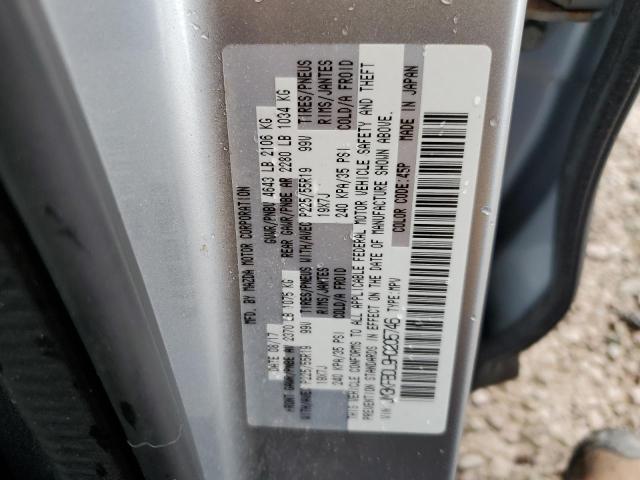 JM3KFBDL9H0205746 - 2017 MAZDA CX-5 GRAND TOURING SILVER photo 13