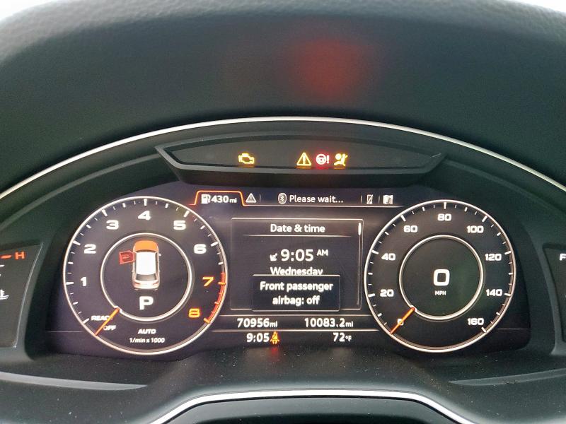 WA1LHAF79HD049969 - 2017 AUDI Q7 PREMIUM PLUS Szary zdjęcie 9