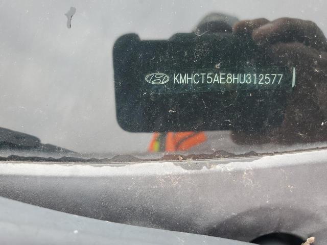 KMHCT5AE8HU312577 - 2017 HYUNDAI ACCENT SE SILVER photo 12