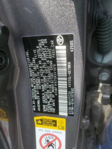 4T4BF1FK7GR541976 - 2016 TOYOTA CAMRY LE 灰色 照片 12