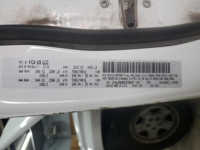 1C4NJPBA0GD678042 - 2016 JEEP PATRIOT SPORT WHITE photo 13