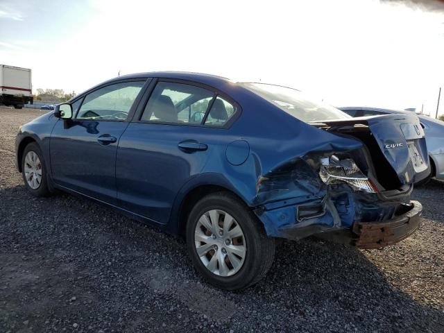 2HGFB2F49CH031825 - 2012 HONDA CIVIC LX BLUE photo 2