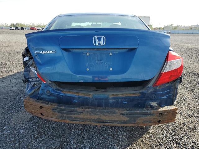 2HGFB2F49CH031825 - 2012 HONDA CIVIC LX BLUE photo 6