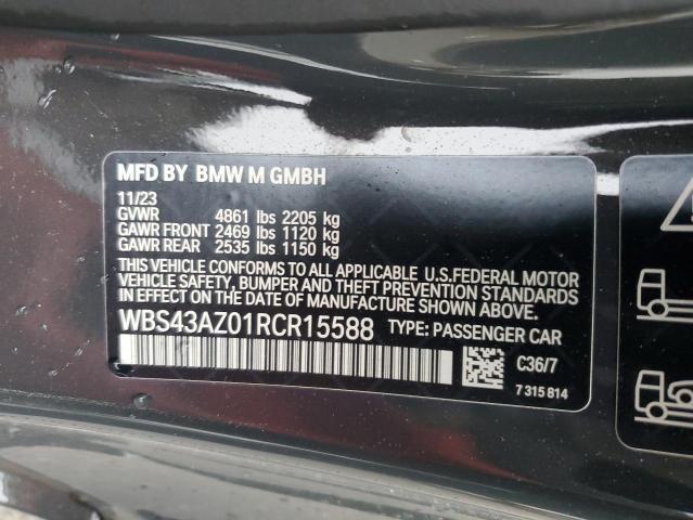 WBS43AZ01RCR15588 - 2024 BMW M4 COMPETITION CHARCOAL photo 12