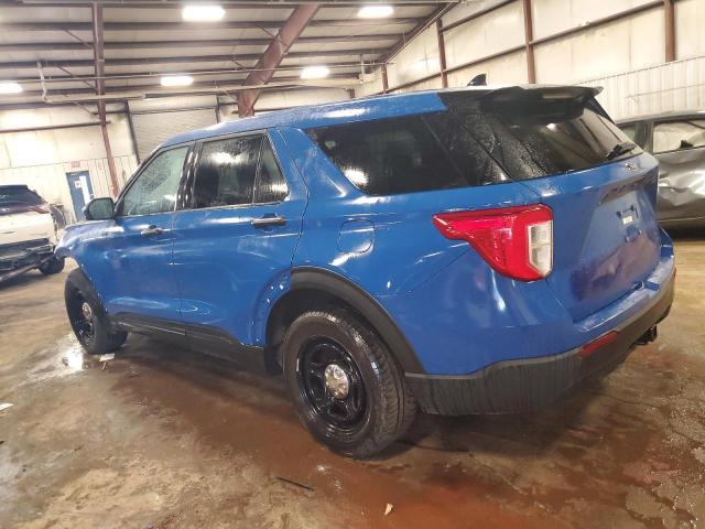 1FM5K8AW7LGC14783 - 2020 FORD EXPLORER POLICE INTERCEPTOR Niebieski zdjęcie 2