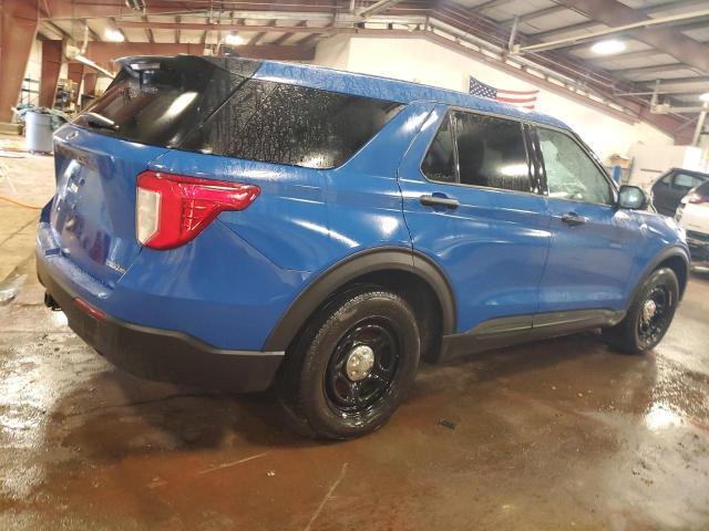 1FM5K8AW7LGC14783 - 2020 FORD EXPLORER POLICE INTERCEPTOR Niebieski zdjęcie 3