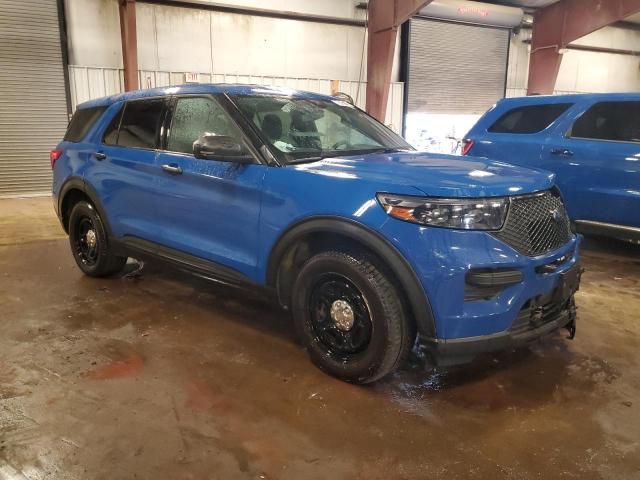 1FM5K8AW7LGC14783 - 2020 FORD EXPLORER POLICE INTERCEPTOR Niebieski zdjęcie 4